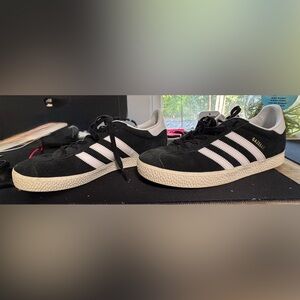 Adidas Black and White Gazelle Sneakers